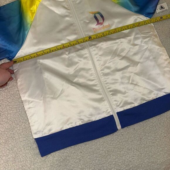 Disneyland Unisex Rainbow Ombre Graphic Bomber Jacket Large NWT - Picture 10 of 12